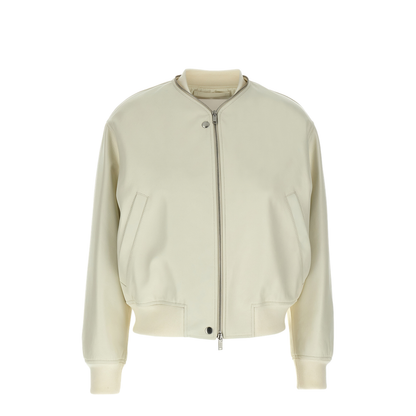 Leather Bomber Jacket