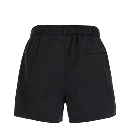 Navy Blue Recycled Polyamide Side Stripe Detailing Drawstring Waist Straight Leg