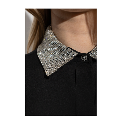 Fitted Long Sleeve Top - Black