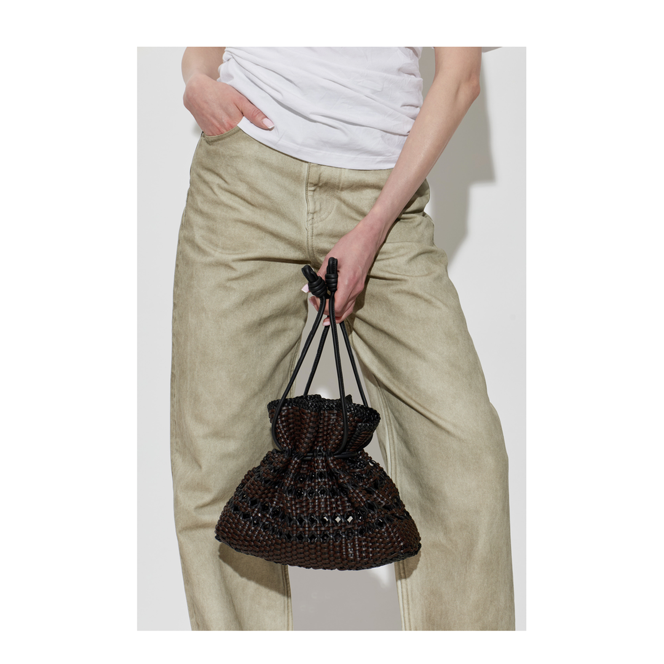 MAYFEYR - Loewe - "Flamenco" Shoulder Bag - A411FC1XDN0BLACKBROWN