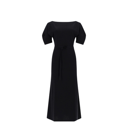 Cotton And Linen Midi Dress