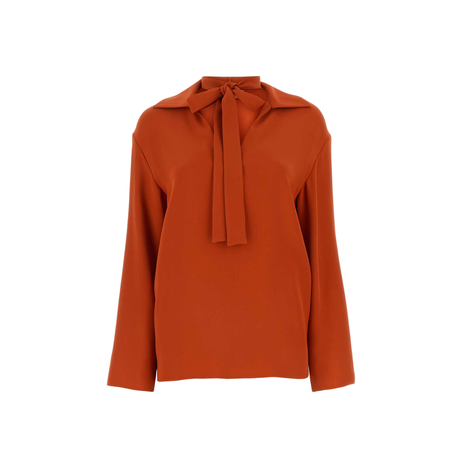 Brick Silk Blouse