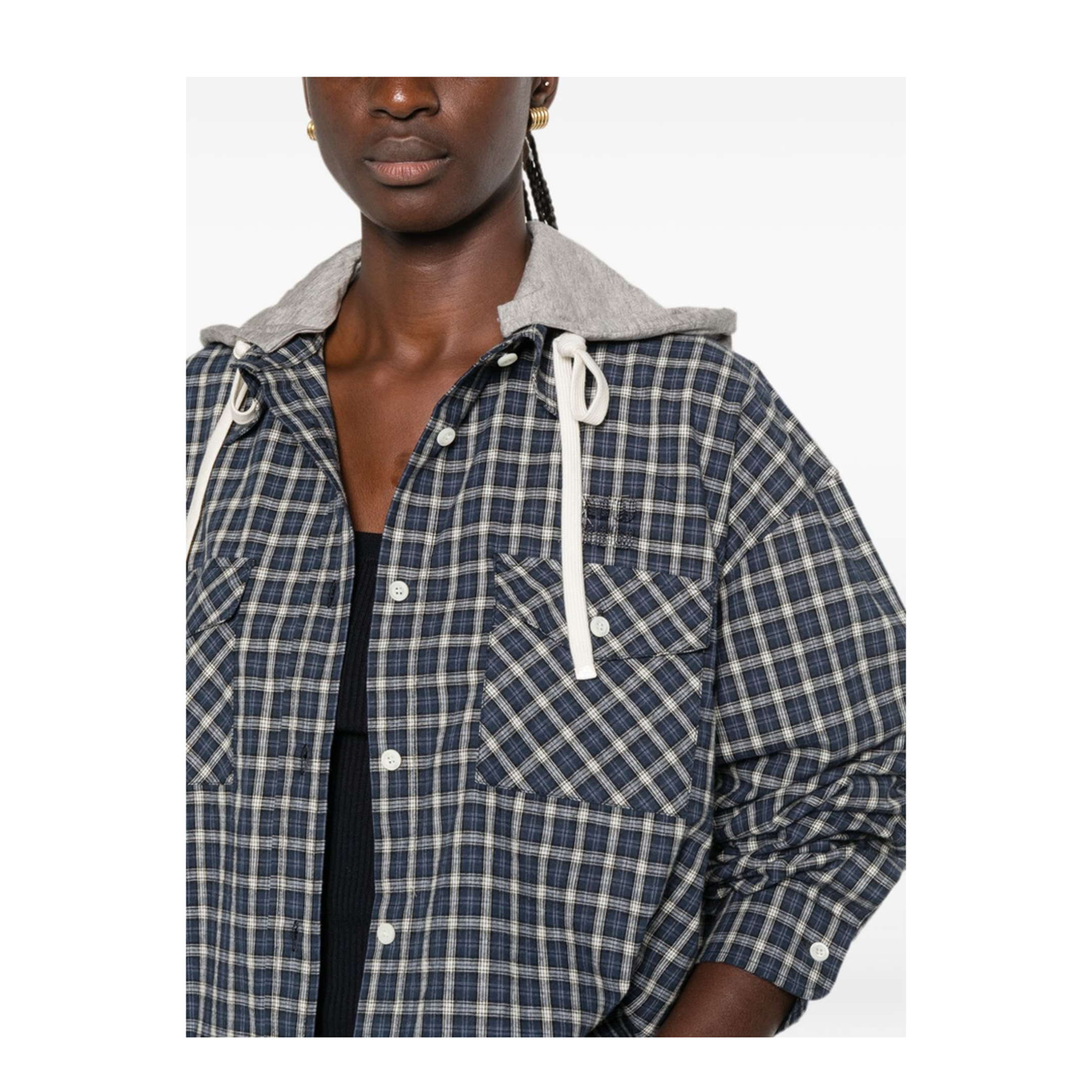 MAYFEYR - Miu Miu - Shirts Navy - MK20516210F022X