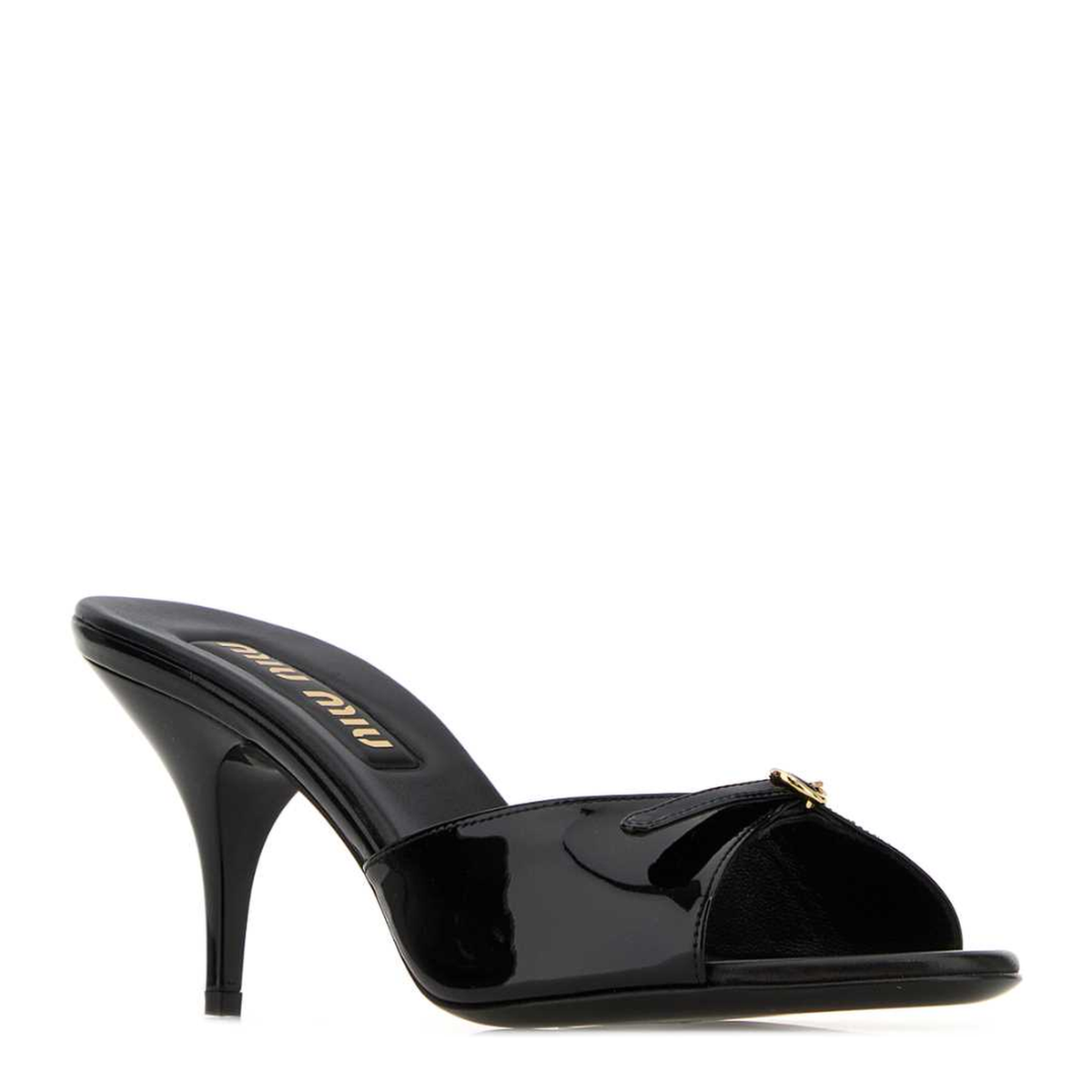 MAYFEYR - Miu Miu - Black Leather Mules - 5XX665F075069F0002