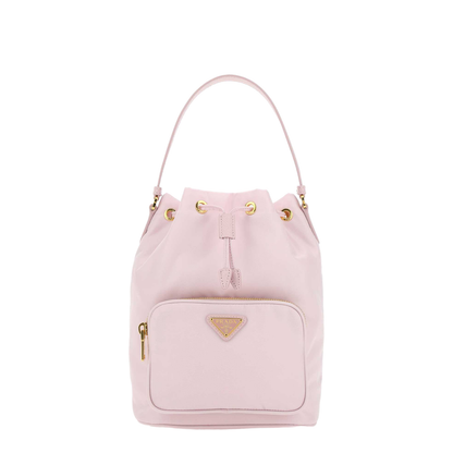 bag in re-nylon with triangular logo