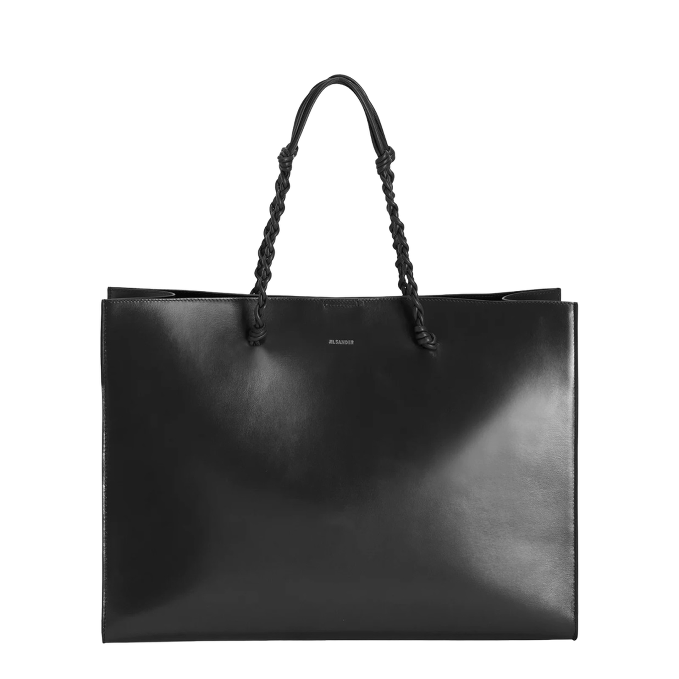 Tangle Tote Bag in Calf Leather - Black