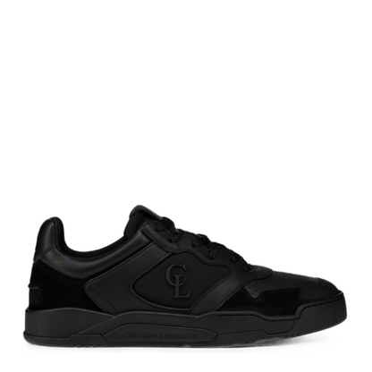 MAYFEYR - Christian Louboutin - Black Perforated Toe Lace Up Sneakers - 3260784BK01