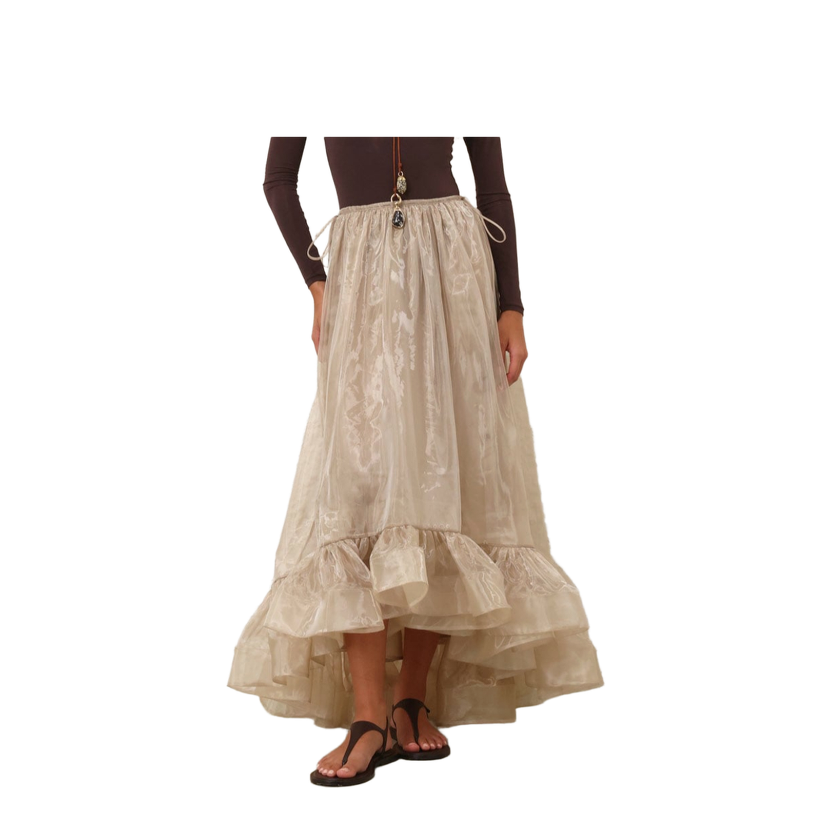 Gold Dawning Maxi Skirt