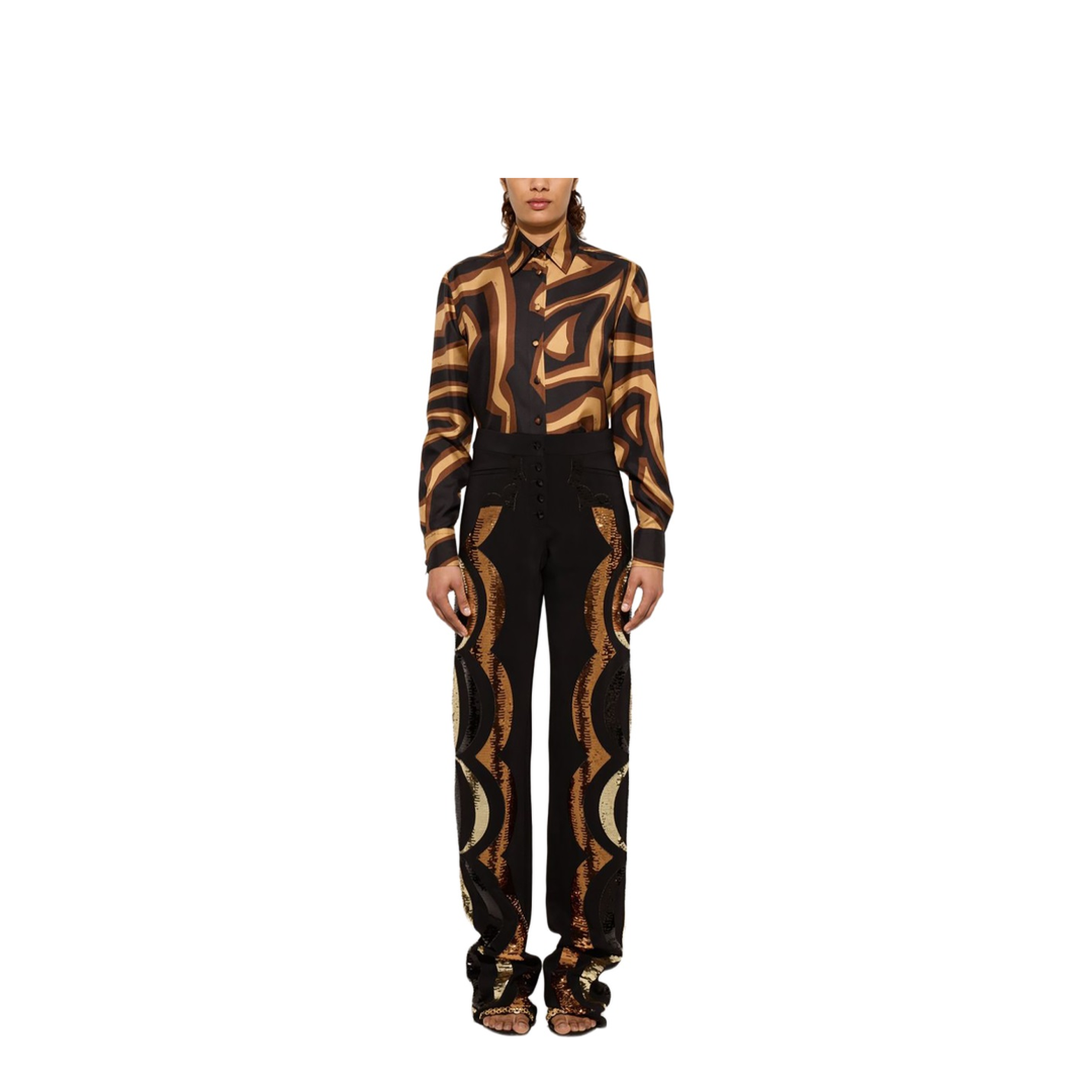 MAYFEYR - Pucci - Labyrinth Print Silk Shirt - 5URJ095U741049