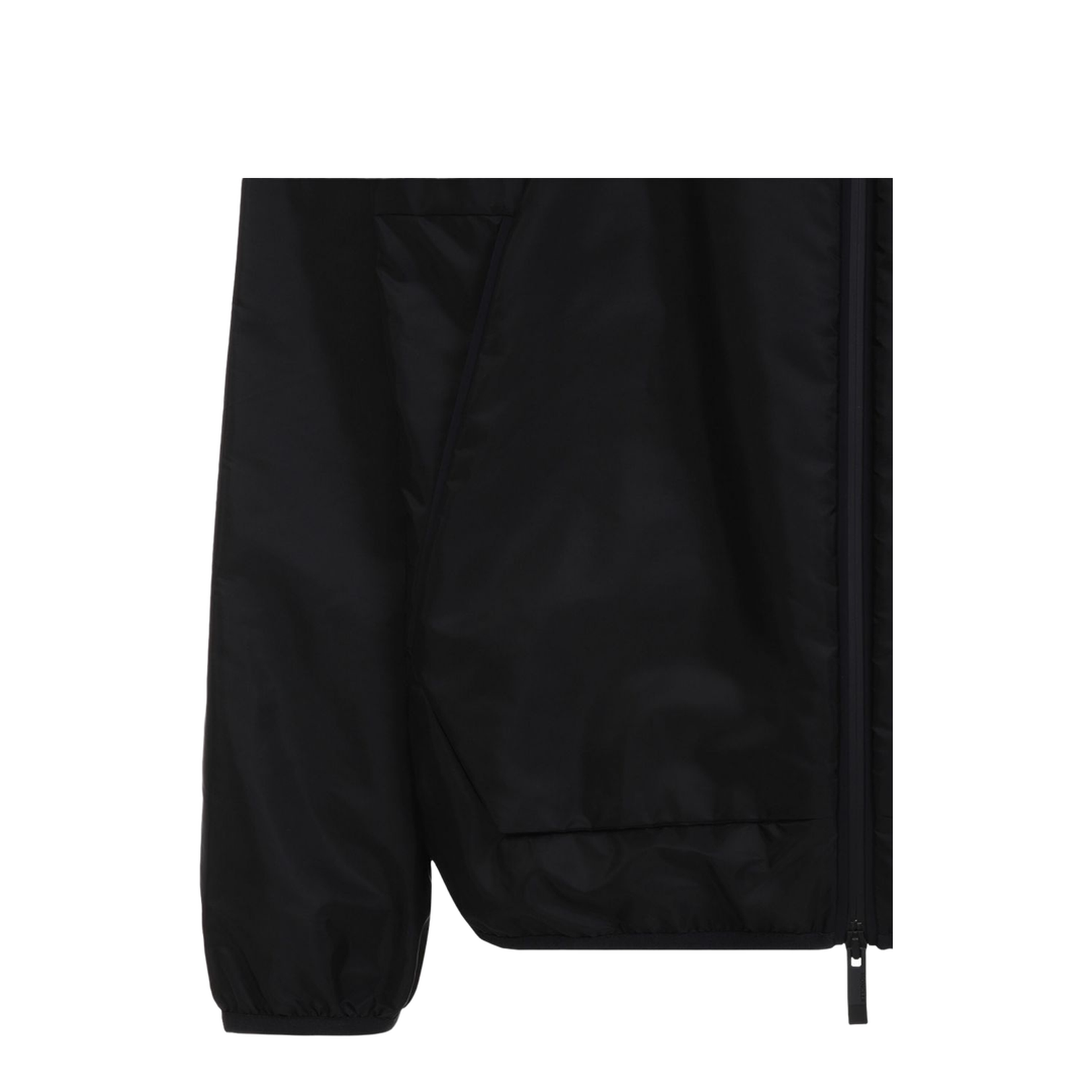 Black Granier Hooded Windbreaker