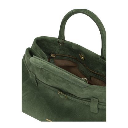 MAYFEYR - Manu Atelier - Le Cambon 35 Medium Handbag - 2026167LECAMBON25VELVETGREEN