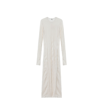 MAYFEYR - Toteme - Light Apricot Crinkled Knit Dress - 262-WRD0326YA0244363