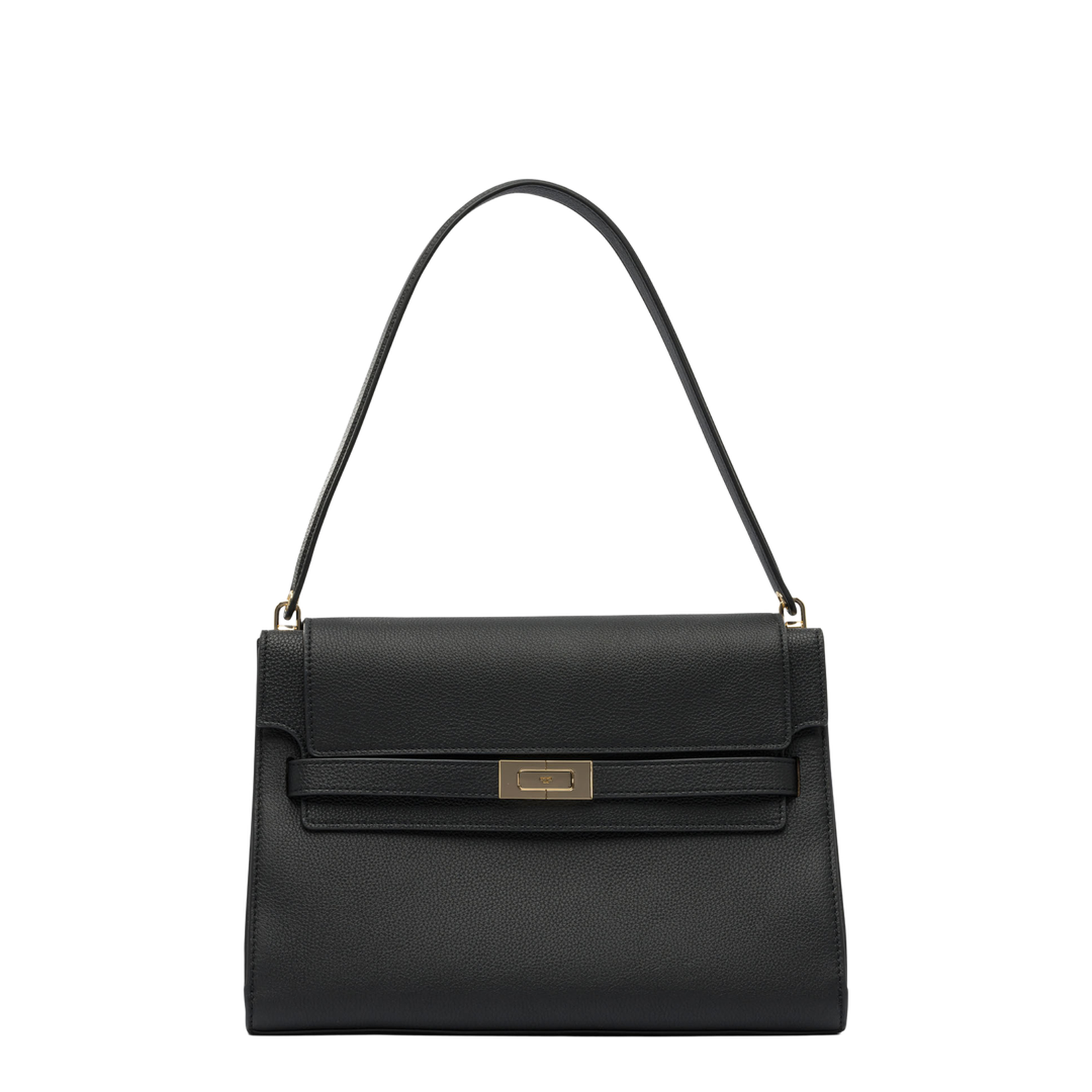 Black Leather Shoulder Bag