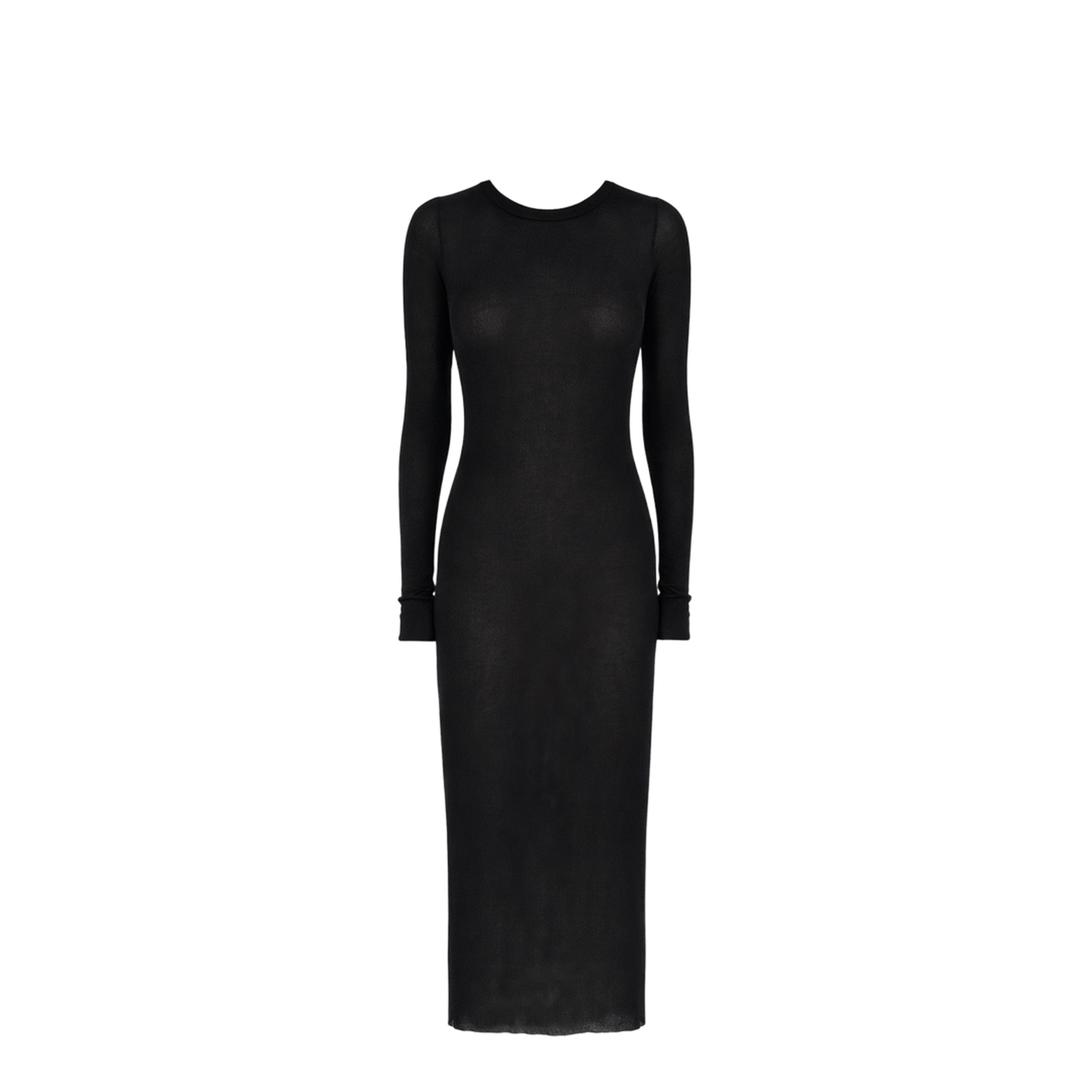 Long-Sleeved Midi Dress