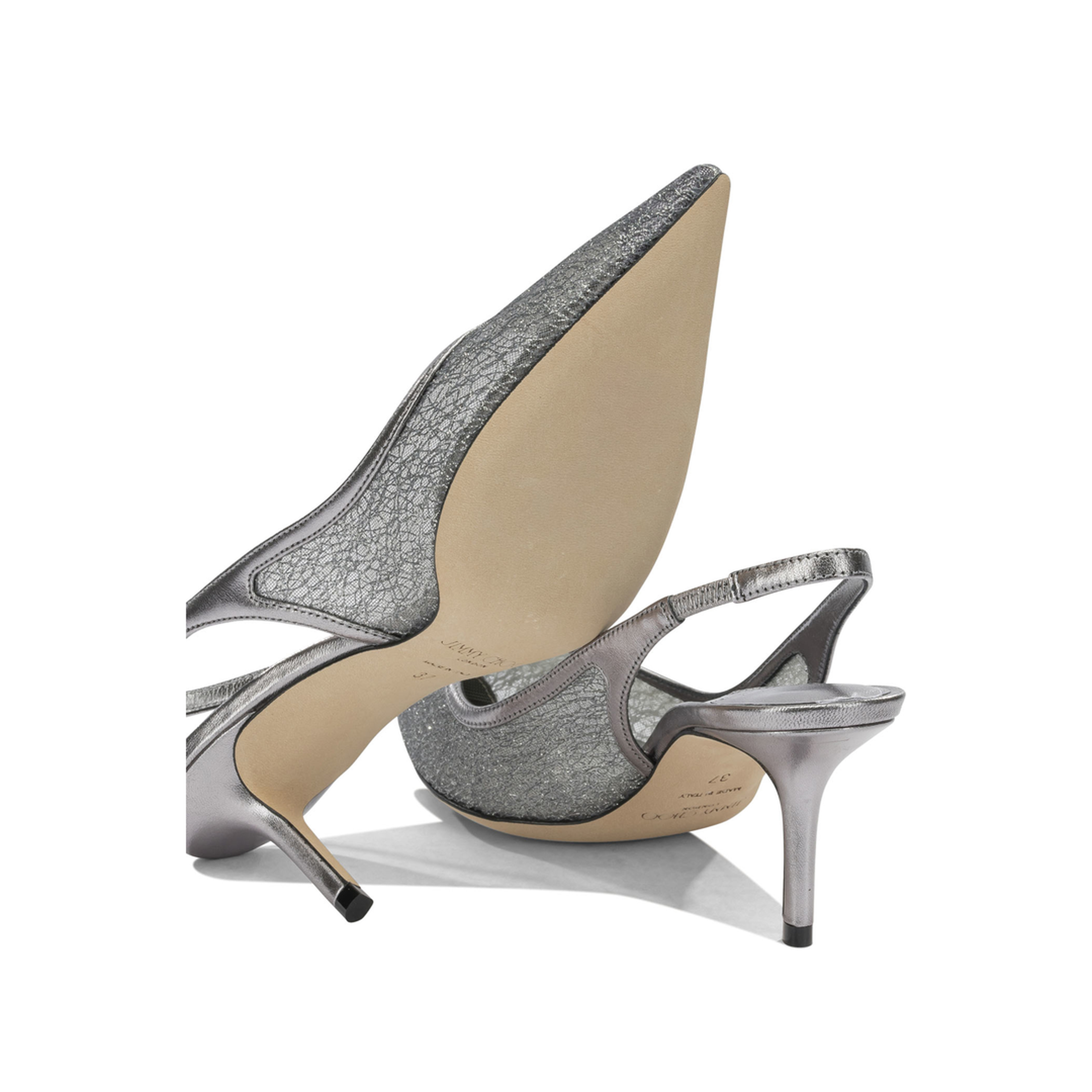 MAYFEYR - Jimmy Choo - "Love 65Mm" Slinkgback - LOVESB65DLZANTHRACITE