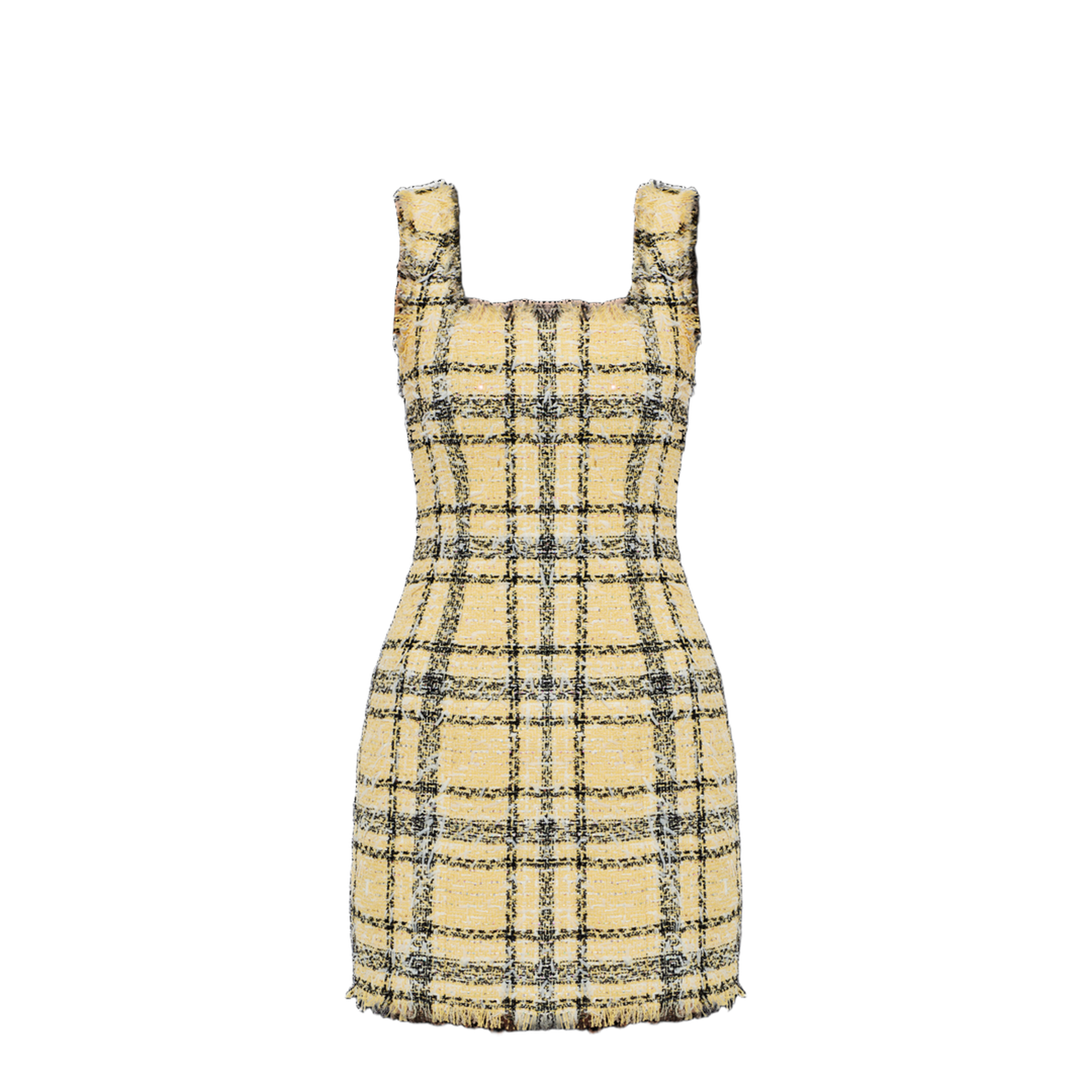 Short Strappy Dress in Glitter Tweed