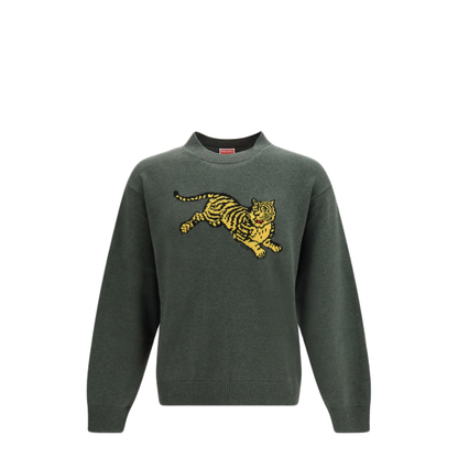 MAYFEYR - Kenzo - Jumping Tiger Cotton Sweatshirt - FG65PU8243FN