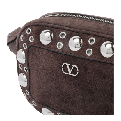 Brown Suede Nellcote Crossbody Bag