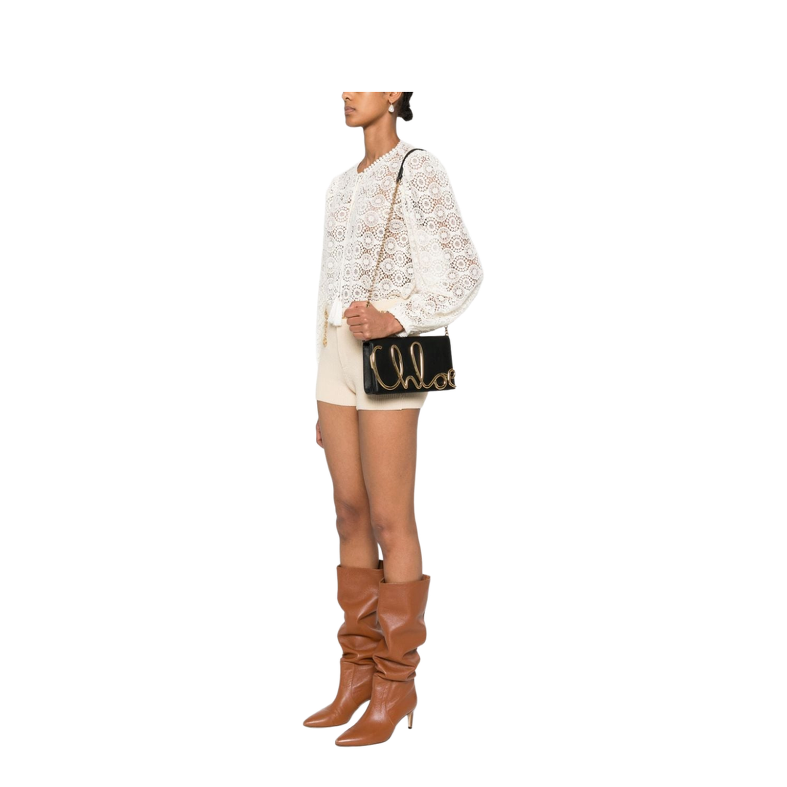 Chloé Smooth Grain Leather Shoulder Bag