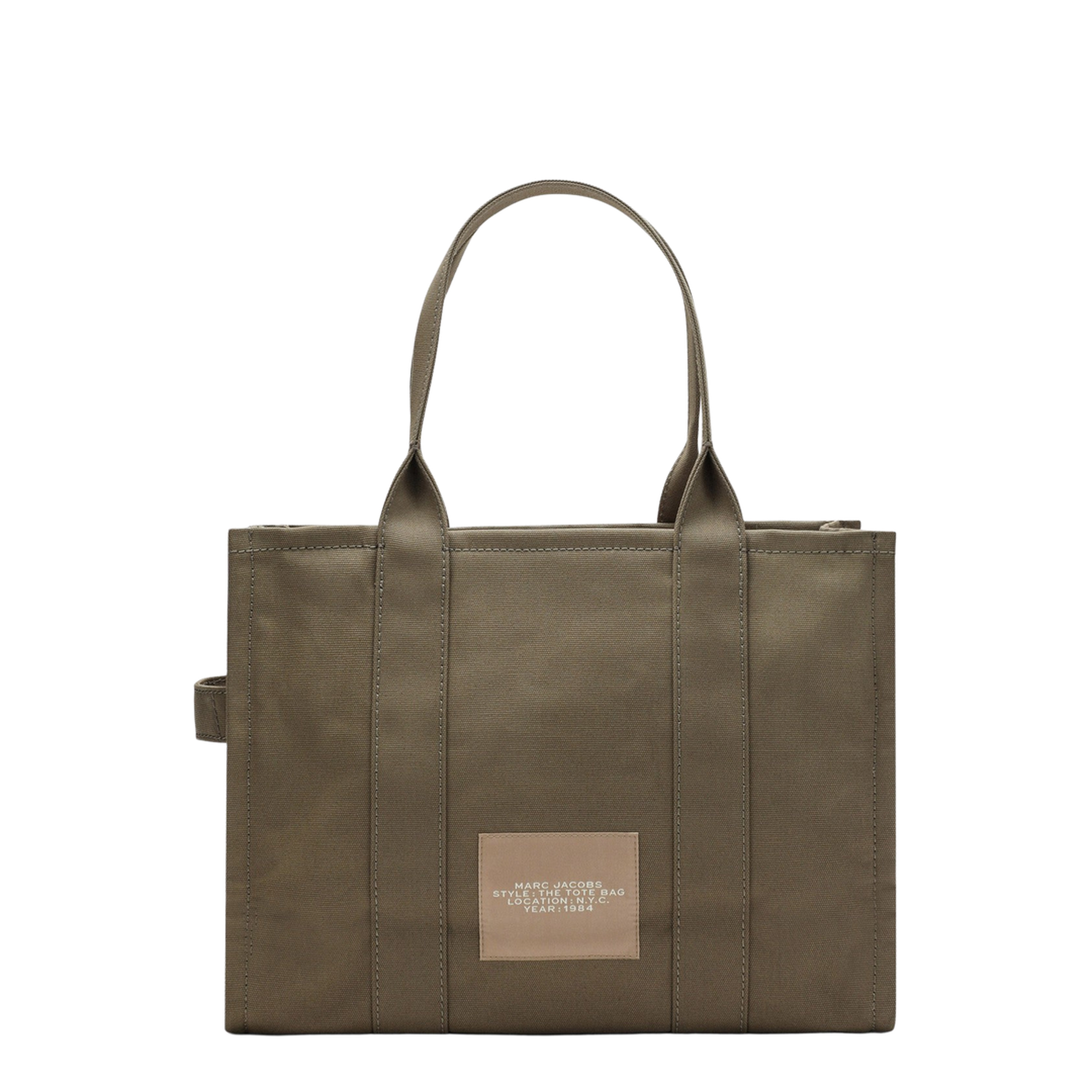 Slate Green Canvas Large Tote Bag