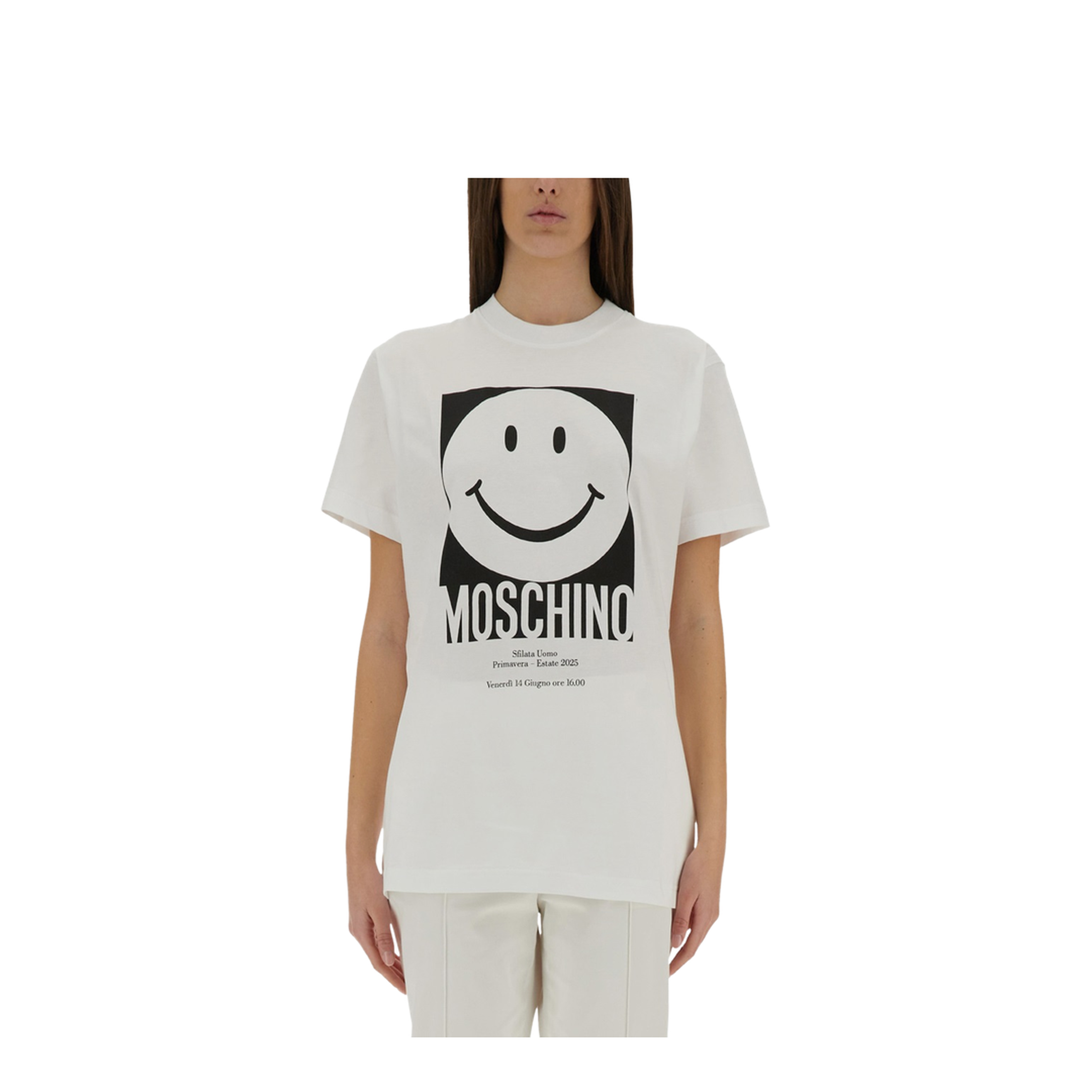 White Logo-Print T-Shirt