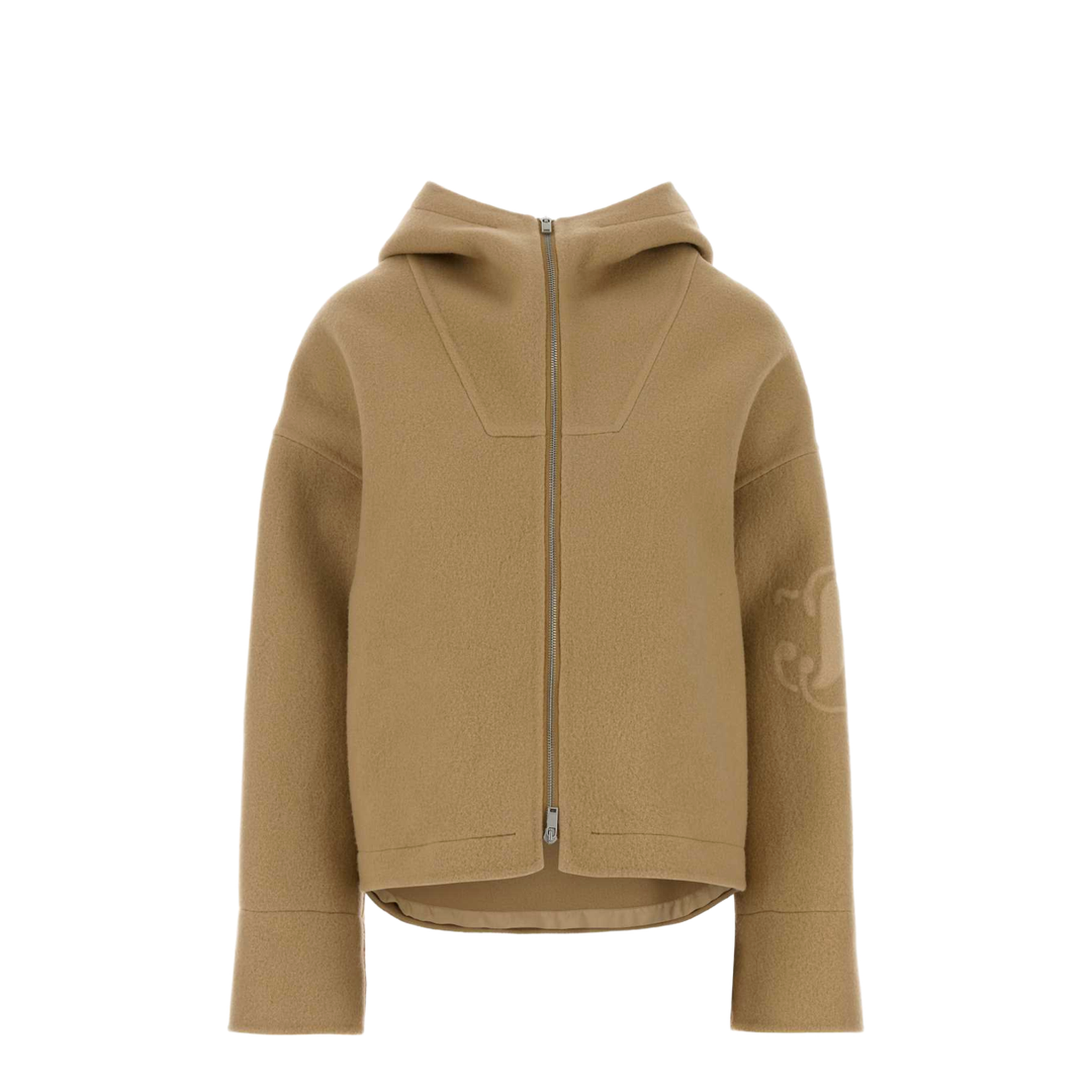 Felted Sportswear Hooded Jacket