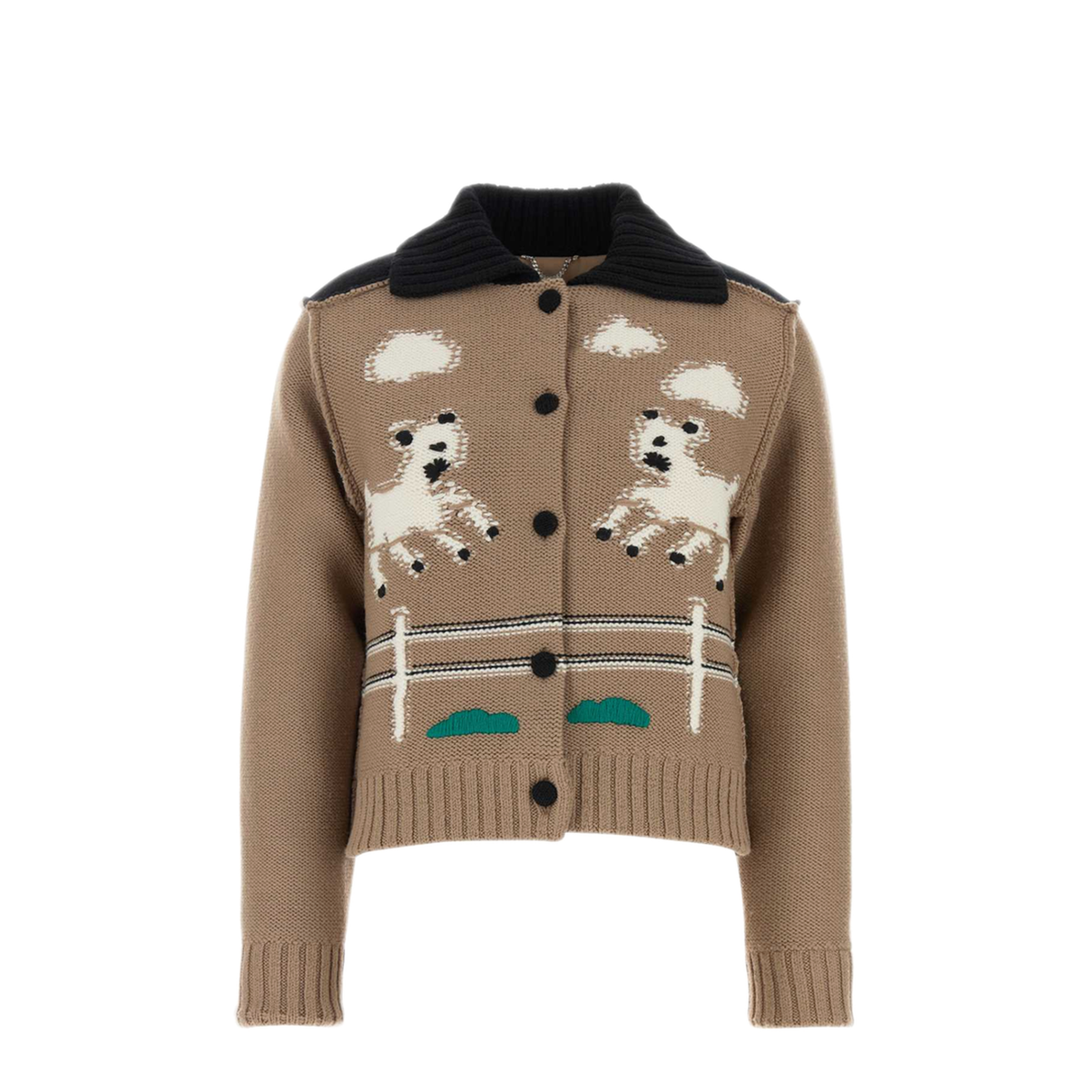 MAYFEYR - Moschino - Camel Wool Cardigan - 262D058054022081