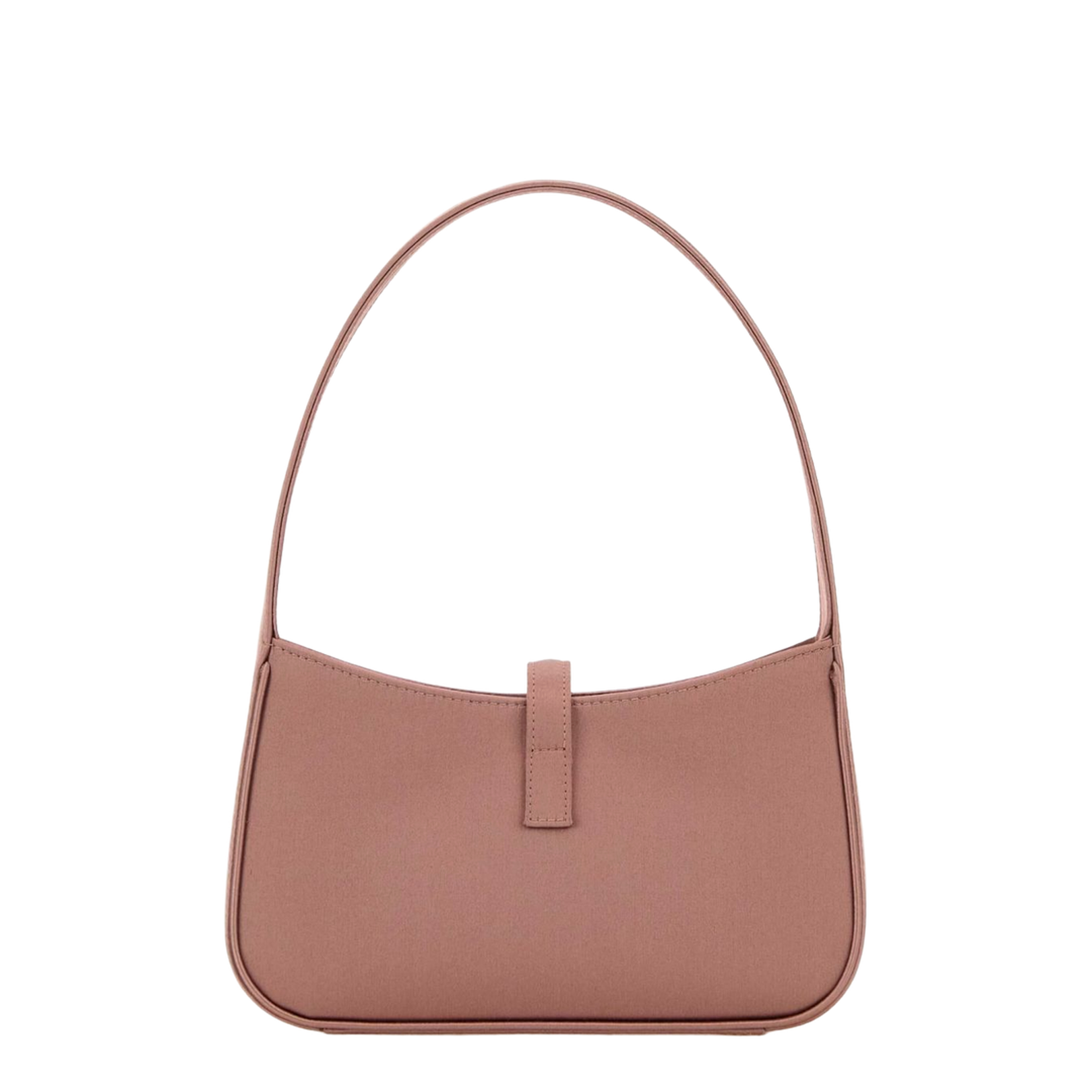Jamie Mini Satin Shoulder Bags - Pastel Pink