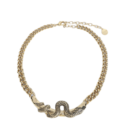 MAYFEYR - ROBERTO CAVALLI - Old Gold Serpentine Necklace - WKG013AM00100139