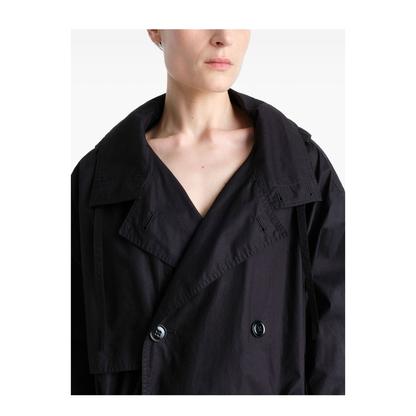 Light Ventile Cotton Trench in Blue
