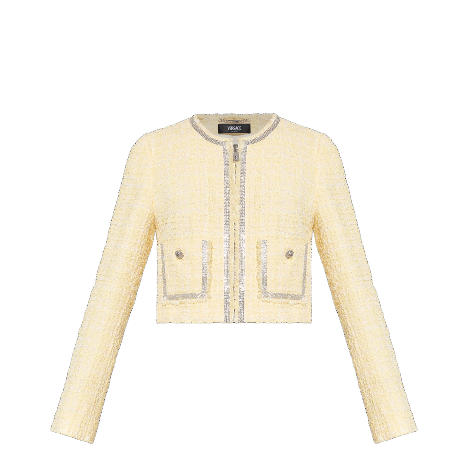 Tweed Jacket with Shimmering Crystals