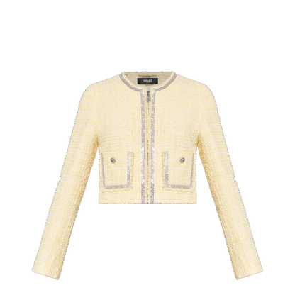 Tweed Jacket with Shimmering Crystals