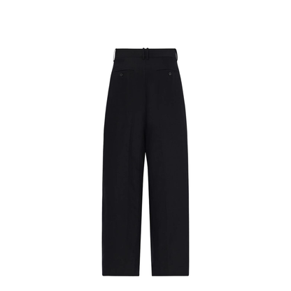 Lilas Pant Black in Wool and Linen