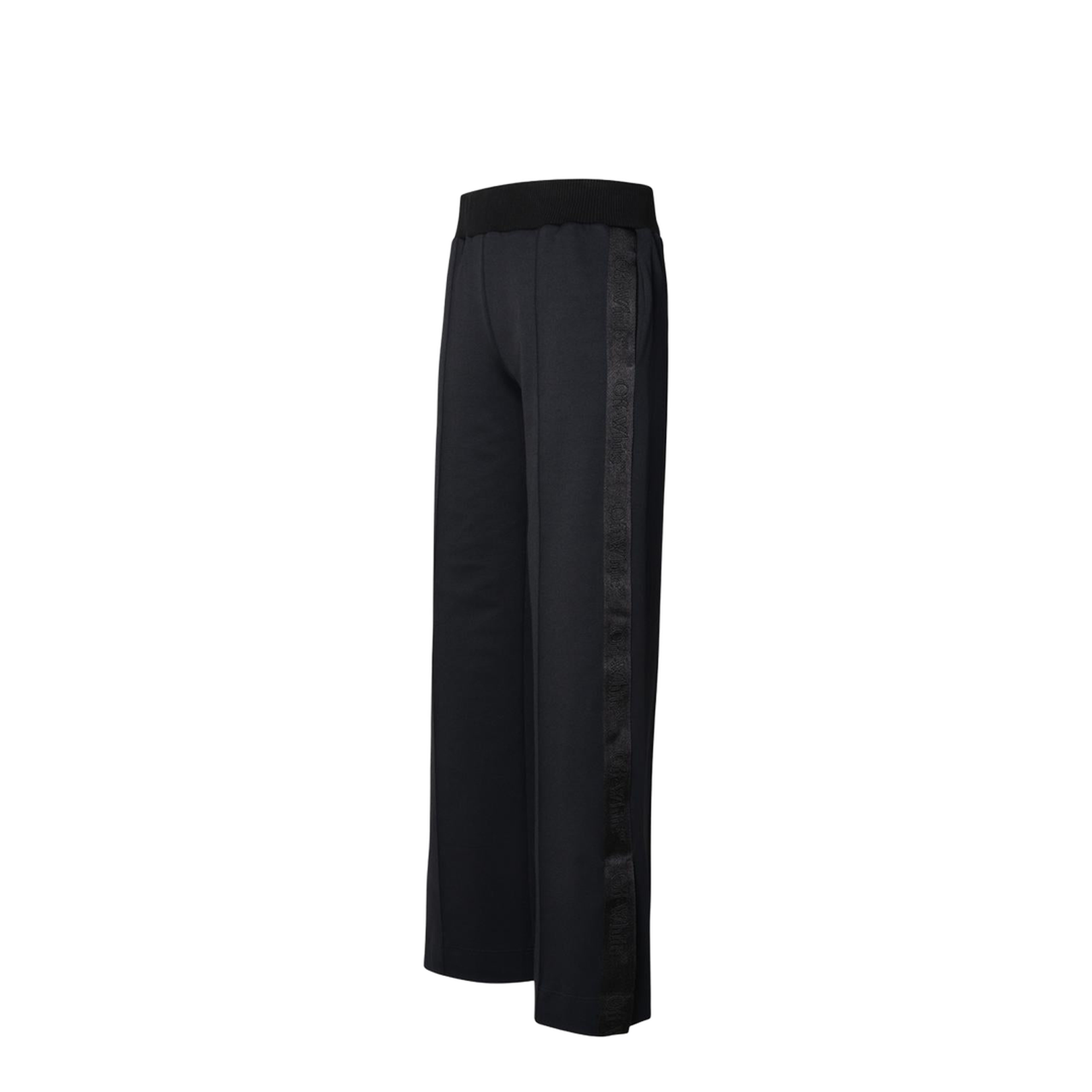 Black Polyamide Blend Sporty Pants