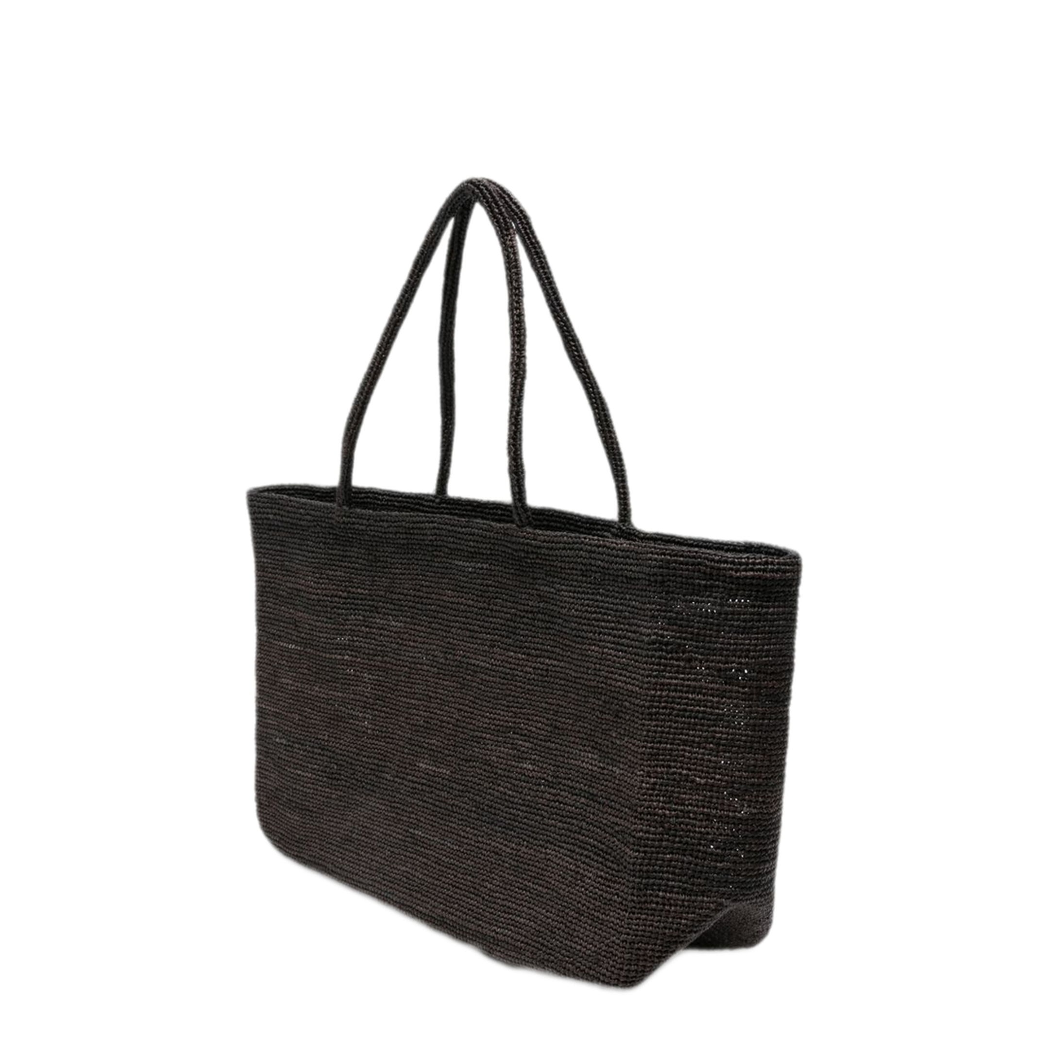 MAYFEYR - Sophie Digard - Dark Grey Woven Design Tote Bag - S246/MONO/CRUF/RFUMO