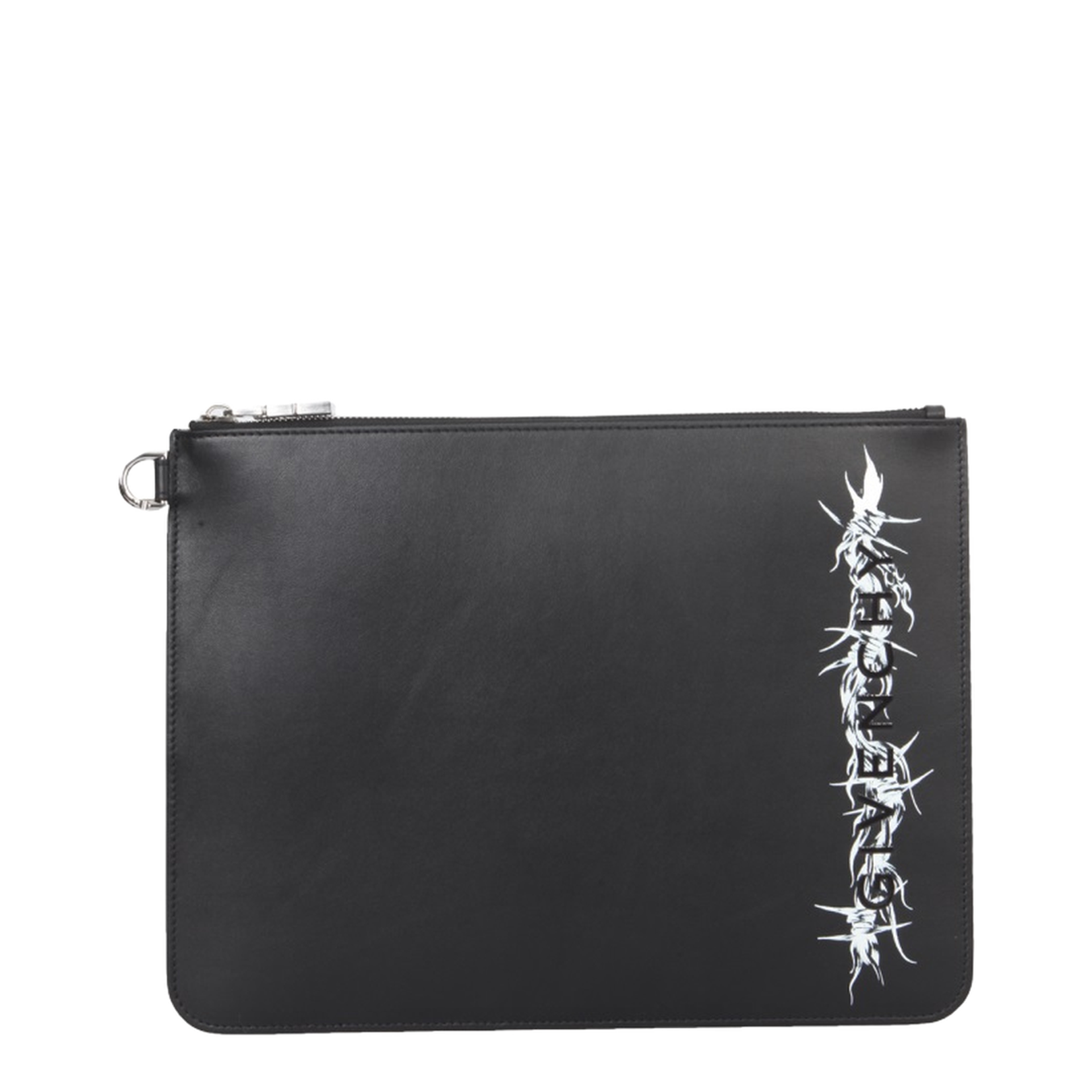 Barbed Wire Print Large Zipped Pouch