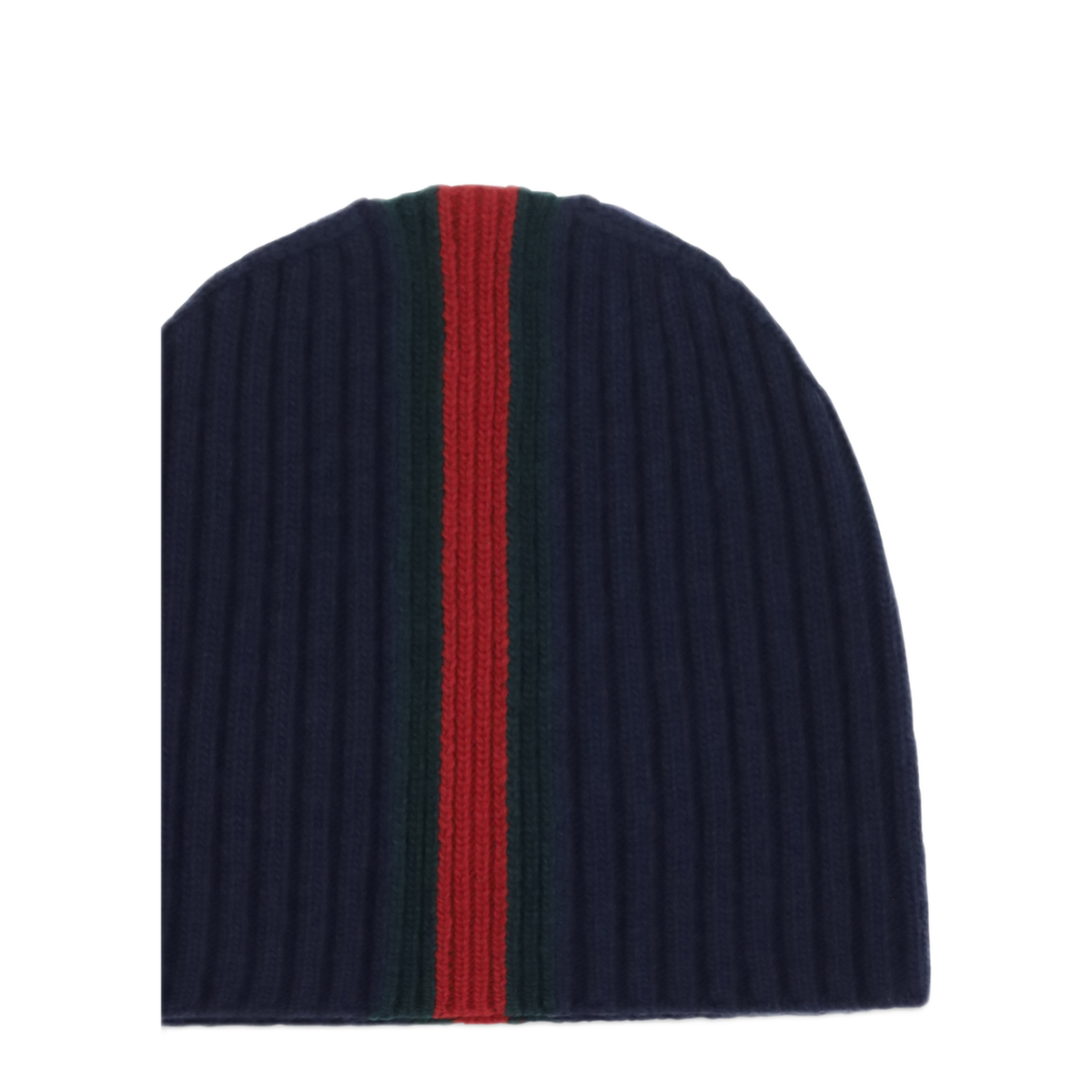 MAYFEYR - Gucci - Ribbed Wool Beanie With Web Detail - 8710214KADM4066