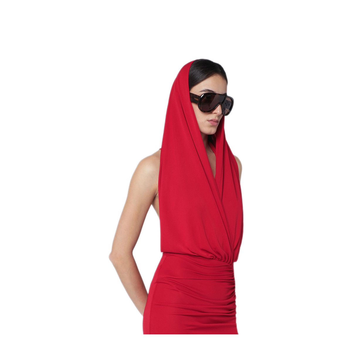 MAYFEYR - The Andamane - Red Annie Hooded Midi Dress - T190151ATJP073SC