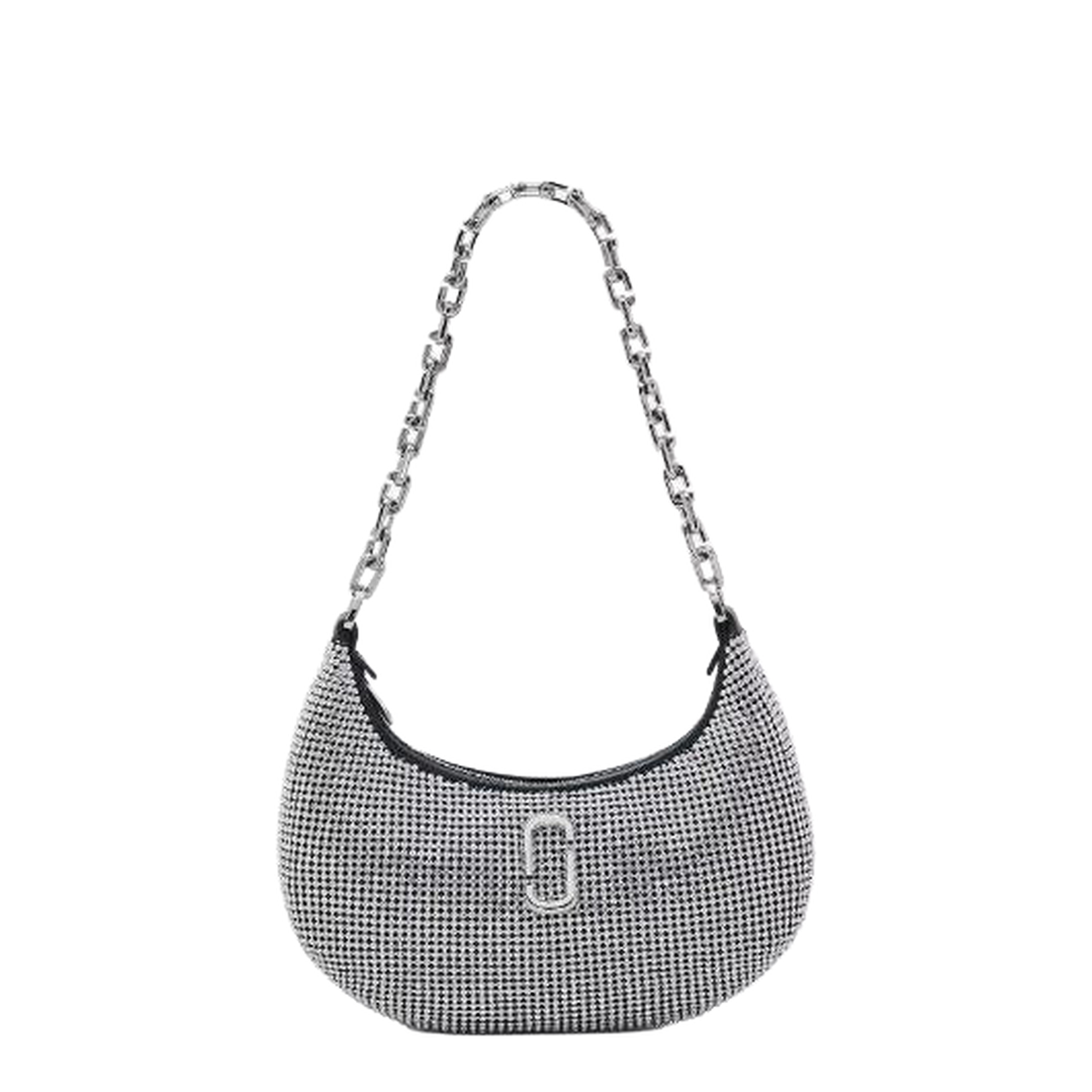 The Rhinestone Small Curve Shoulder Bag