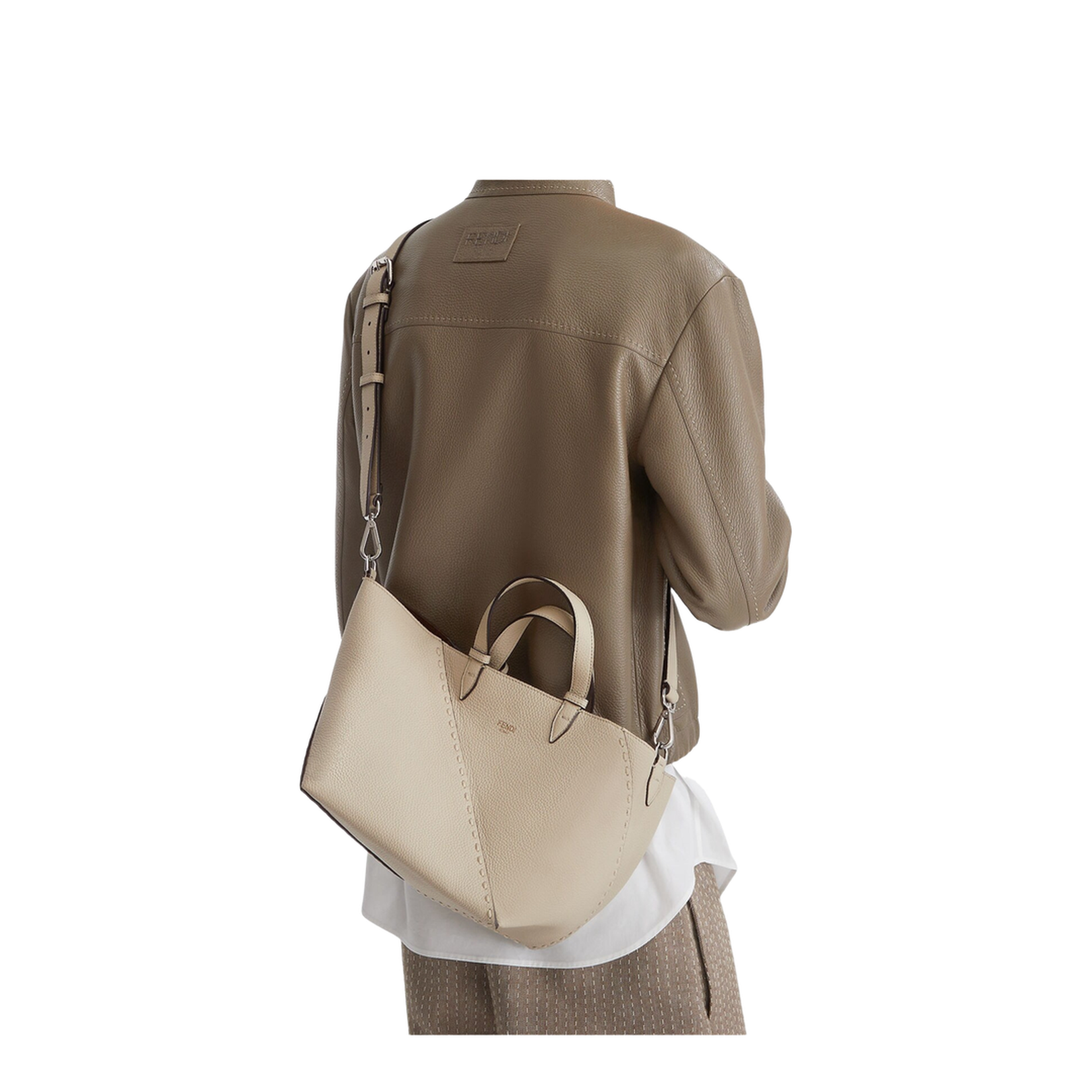 Selleria Small Leather Tote Bags - White