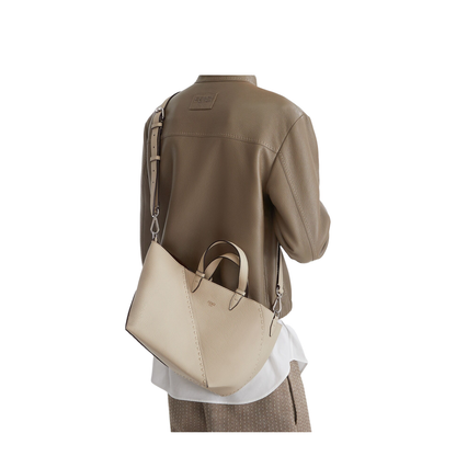 Selleria Small Leather Tote Bags - White
