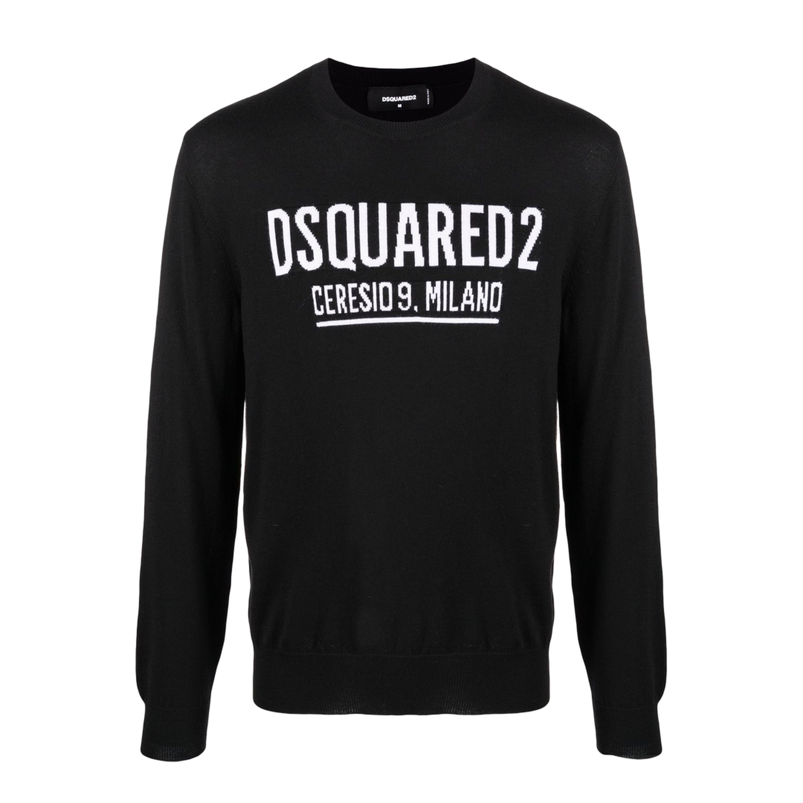 Intarsia-Knit Logo Jumper