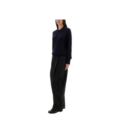 MAYFEYR - Studio Nicholson - Inverness Shirt With Polo Collar - SARKSN1503NAVY