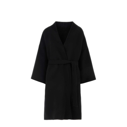 MAYFEYR - Fendi - Black Wool Blend Coat - FF6227B1HEF0QA1