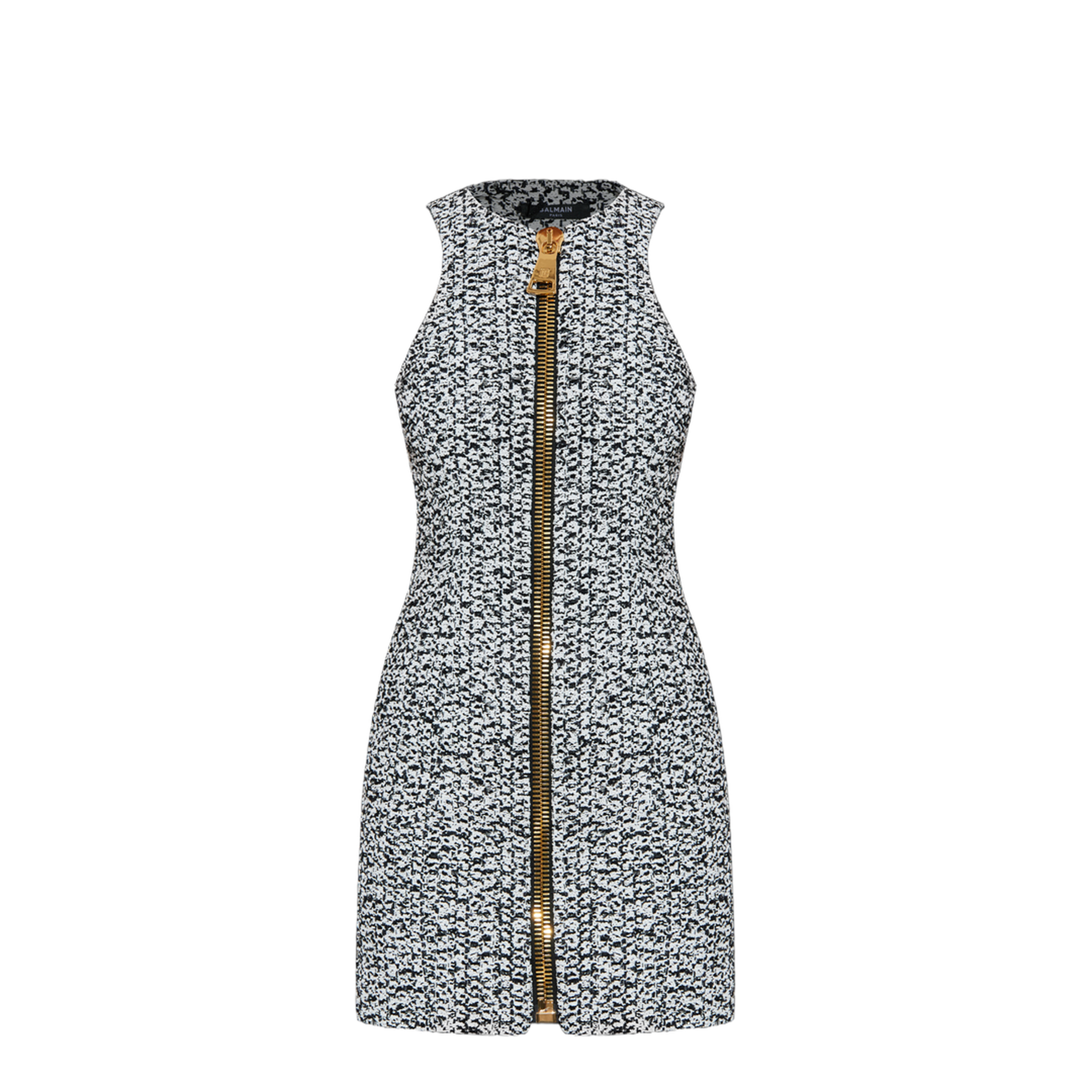 Sleeveless Tweed Dress