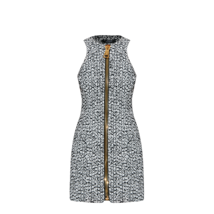 Sleeveless Tweed Dress