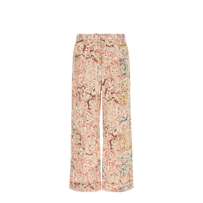 Paisley Print Hemp Trousers