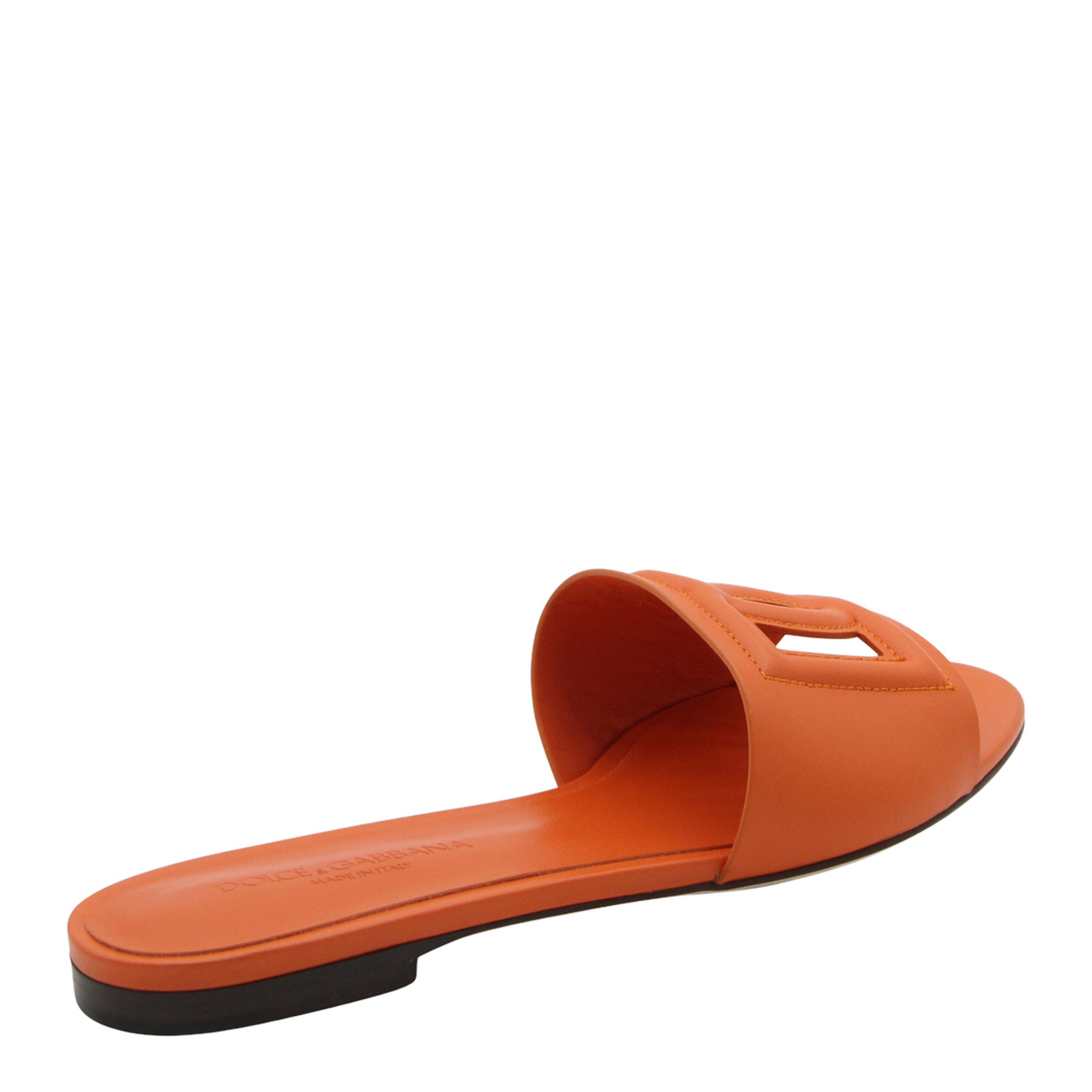 Calfskin Sliders with Logo