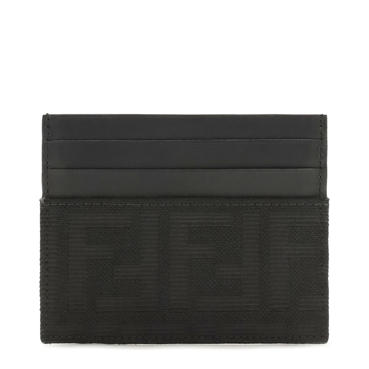 MAYFEYR - Fendi - Ff Jacquard And Leather Card Holder - 7M0164B16FF0QA1