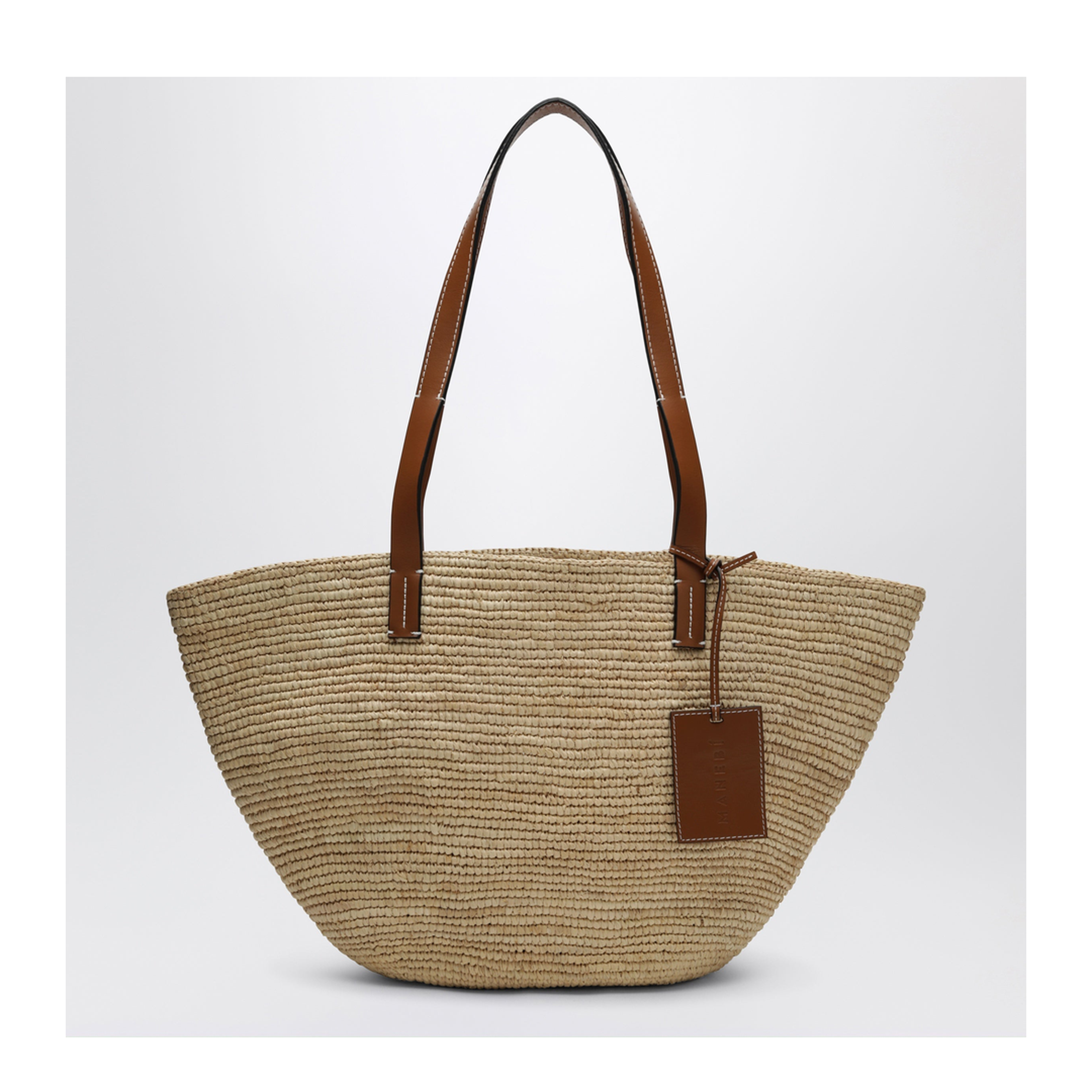 MAYFEYR - Manebí - Raffia And Leather Shoulder Bag - V8.8DZNFNA